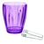 Violet Ice Bucket with Tongs