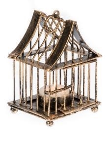 Small Square Metal Bird Cage Tealight Ho