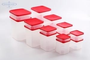 16 Piece Square Modular Food Containers