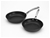 Tuffsteel Set 2 Hard Anodised Skillets with Silver Handles