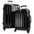 Swiss Case 4 Wheel Hard 2Pc Suitcase Set Black