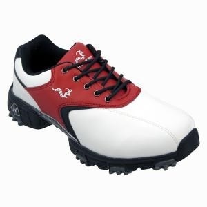 Woodworm Golf Junior Golf Shoes WHITE/RE