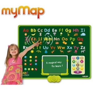 myMap ABC Interactive Chalkboard Poster