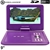 Highlander 9'' Portable DVD/Media Player - Purple