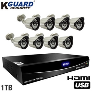 KGUARD Easy Link 16 Ch Home Security Kit