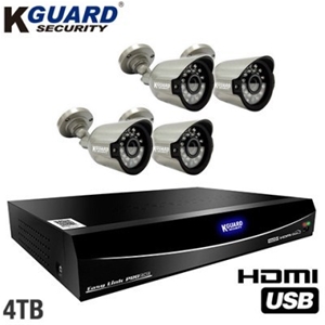 KGUARD Easy Link 8 Ch Home Security Kit